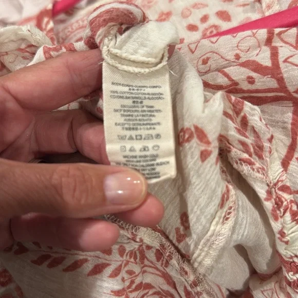 FREE PEOPLE DARLING BOHO PRINT TOP - Picture 4 of 5